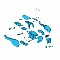 OEM 2022 Toyota Avalon Console Assembly Diagram - 58810-07192-C0