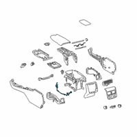 OEM 2021 Toyota Avalon Front Cup Holder Diagram - 58835-07080-C1