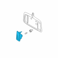 OEM 2000 Lincoln LS Lamp Assembly Diagram - YW4Z-15500-AA