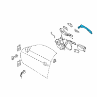 OEM 2015 Infiniti QX70 Grip-Outside Handle, Rh Diagram - 80640-1BA0A
