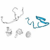 OEM Buick LaCrosse Power Steering Cooler Diagram - 15908040