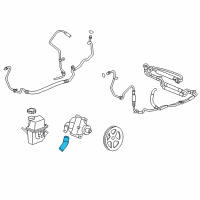 OEM 2009 Buick LaCrosse Hose-P/S Fluid Reservoir Inlet Diagram - 15898529