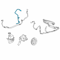 OEM 2007 Chevrolet Monte Carlo Hose-P/S Fluid Reservoir Inlet Diagram - 15876379