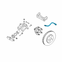 OEM 2004 Cadillac CTS Brake Hose Diagram - 19366713