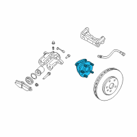 OEM 2005 Cadillac CTS Hub & Bearing Diagram - 89047669