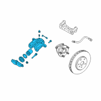 OEM Cadillac STS Caliper Diagram - 89060218