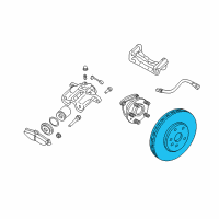 OEM 2007 Cadillac STS Rotor Diagram - 15240719