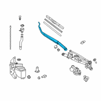 OEM 2021 Toyota Corolla Wiper Arm Diagram - 85211-12660