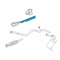 OEM Chrysler PT Cruiser Shield-Exhaust Extension Pipe Diagram - 5164914AA