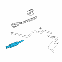 OEM 2008 Chrysler PT Cruiser Catalytic Converter Diagram - 5085905AC