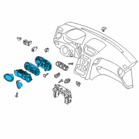 OEM 2015 Hyundai Genesis Coupe Cluster Assembly-Instrument Diagram - 94031-2M320