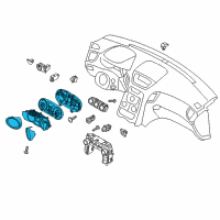 OEM 2016 Hyundai Genesis Coupe Cluster Assembly-Instrument Diagram - 94031-2M320