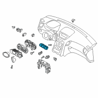 OEM Hyundai Genesis Coupe Unit Assembly-Multi Gauge Diagram - 94300-2M850