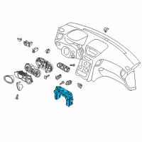 OEM Hyundai Genesis Coupe Heater Control Assembly Diagram - 97250-2MFP0-BHL