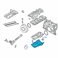 OEM BMW 540i xDrive ACOUSTIC COVER FOR OIL PAN Diagram - 11-14-8-657-310