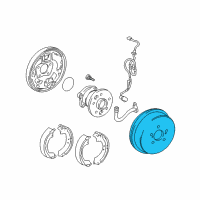 OEM 2002 Toyota Camry Drum Diagram - 42431-33111