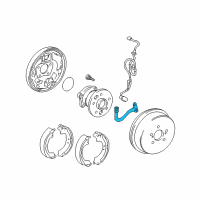OEM 2004 Toyota Avalon Brake Hose Diagram - 90080-94096