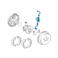 OEM 1999 Toyota Avalon ABS Sensor Wire Diagram - 89545-33020