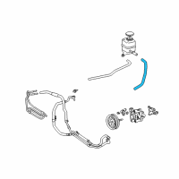 OEM 2004 Toyota Land Cruiser Power Steering Suction Hose Diagram - 44348-60320