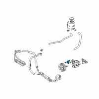 OEM 2004 Lexus LX470 Union, Power Steering Suction Port Diagram - 44337-60140