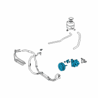 OEM 2003 Toyota Land Cruiser Power Steering Pump Diagram - 44310-60390