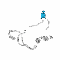 OEM 2003 Toyota Land Cruiser Power Steering Pump Reservoir Diagram - 44360-60210