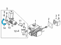 OEM 2022 Nissan Frontier Hose-Brake Reservoir Diagram - 46227-EZ00A