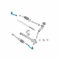 OEM 2008 Kia Rio End Assembly-Tie Rod LH Diagram - 568201G900