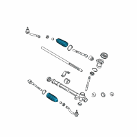 OEM 2007 Kia Rio Bellows-Steering Gear Box Diagram - 577401G000