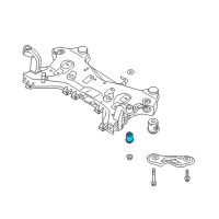 OEM 2020 Kia Optima BUSHING-CROSSMEMBER Diagram - 62485D4100