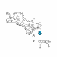 OEM 2018 Kia Optima BUSHING-CROSSMEMBER Diagram - 62486D4050