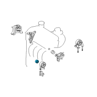 OEM Scion xA Side Mount Damper Diagram - 12351-11030