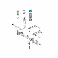 OEM 2004 Jeep Grand Cherokee INSULATOR-Front Suspension Spring Diagram - 52088257AB