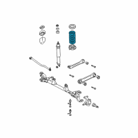 OEM 2002 Jeep Grand Cherokee Front Coil Spring Diagram - 52088263