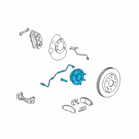 OEM 2008 Chevrolet Avalanche Front Hub Diagram - 84856653