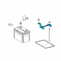 OEM Toyota Hold Down Diagram - 74404-0E040