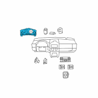 OEM Dodge Grand Caravan Cluster-Instrument Panel Diagram - 5172244AD