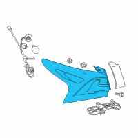 OEM Lexus Lens & Body, Rear Combination Lamp Diagram - 81561-78011