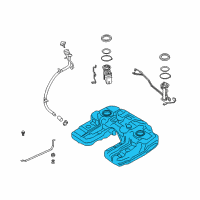 OEM 2010 BMW X5 Plastic Fuel Tank Diagram - 16-11-7-195-462