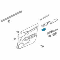 OEM Honda Insight Switch Assembly, Power Window Assis Diagram - 35760-TBA-A11