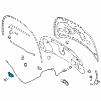 OEM 2014 Ford Explorer Latch Diagram - BB5Z-16700-A