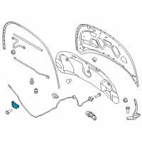 OEM 2018 Ford Police Interceptor Utility Latch Diagram - BB5Z-16700-A