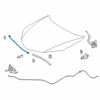 OEM 2016 Toyota Corolla Support Rod Diagram - 53440-02170