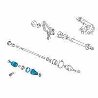 OEM 2006 Honda Accord Boot Set, Inboard Diagram - 44017-S3X-901