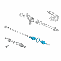 OEM 2007 Honda Accord Joint Set, Outboard Diagram - 44014-SDD-A01