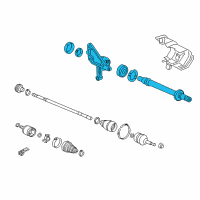 OEM 2007 Honda Accord Shaft Assembly, Half Diagram - 44500-SDR-A00