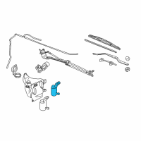 OEM Saturn Relay Rear Washer Pump Diagram - 12335842