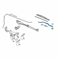 OEM Saturn Relay Wiper Arm Diagram - 15815758