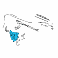 OEM Buick Terraza Container Asm, Windshield Washer Solvent Diagram - 19120010