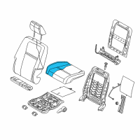OEM Dodge Journey Seat Cushion Foam Diagram - 68037291AA